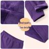 Men's and Women's Fleece-lined Crew Neck Warm Underwear Set: Heat-generating, Cold-proof, Pure Cotton for Autumn.