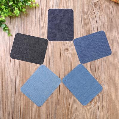 5PCS Denim Patches DIY Iron On Denim Elbow Patches Repair Pants for Jean Clothing Pants Badges Apparel Sewing Fabric