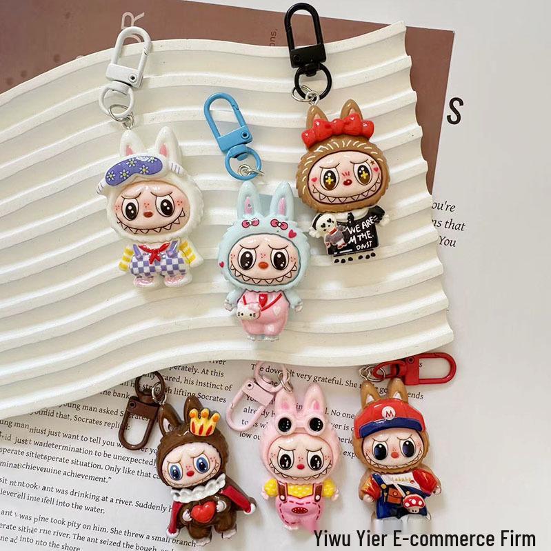 Large Cartoon Resin Doll Keychain Pendant for Backpacks - DIY Accessories