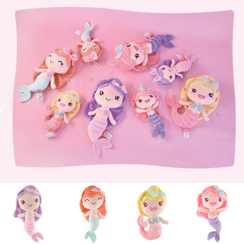 Soft And Cuddly Mermaid Princess Plush Toy With Long Hair For Girls