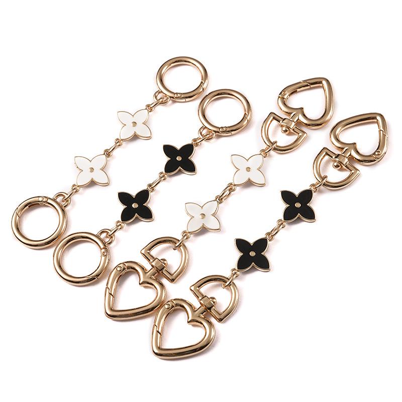 SP-81 Four-Leaf Clover Pendant for Bag Strap Modification & DIY Luggage Accessories