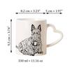 Scottish Terrier, Aberdeen Terrier - Tasse mit einem Hund, entzückende Tasse mit herzförmigem Henkel, universelles Geschenk von der Marke Art-Dog