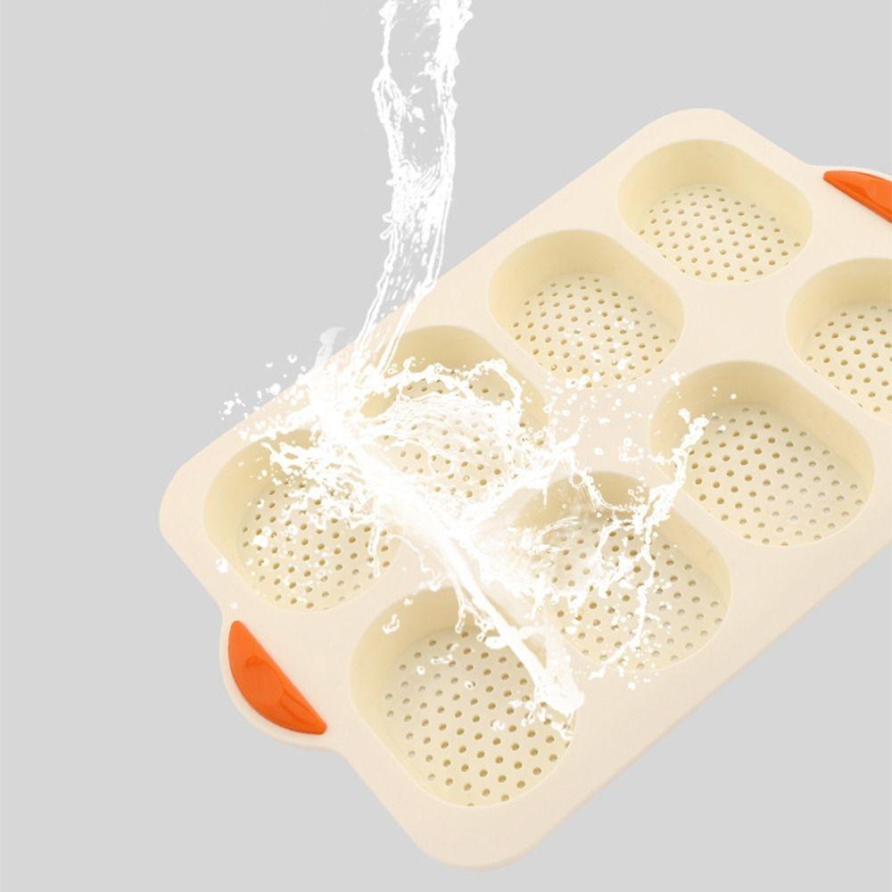Non-Stick Silicone Cake Mold 8 Grids Silicone Baking Pan Bread Baking Form Household Baking