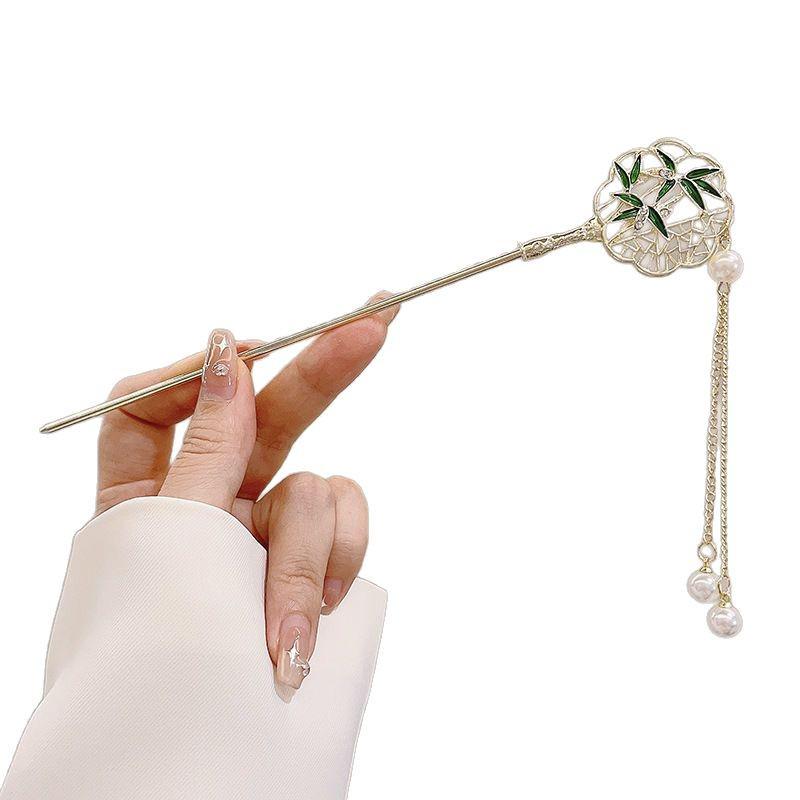 Traditional Sandalwood Hairpin for Chinese Cheongsam & Hanfu Updo