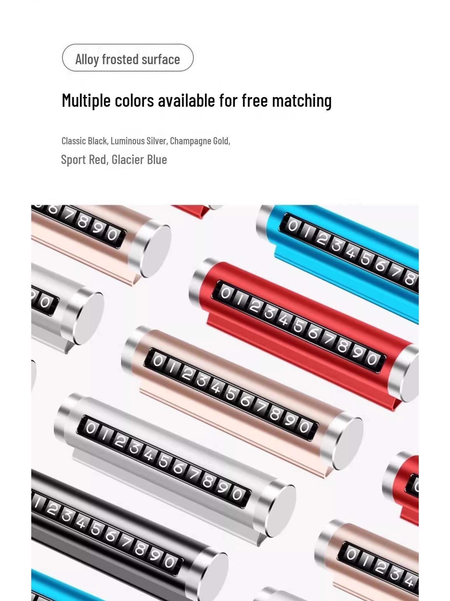 

Новая временная номерная табличка для парковки автомобиля 0,62 с держателем для телефона