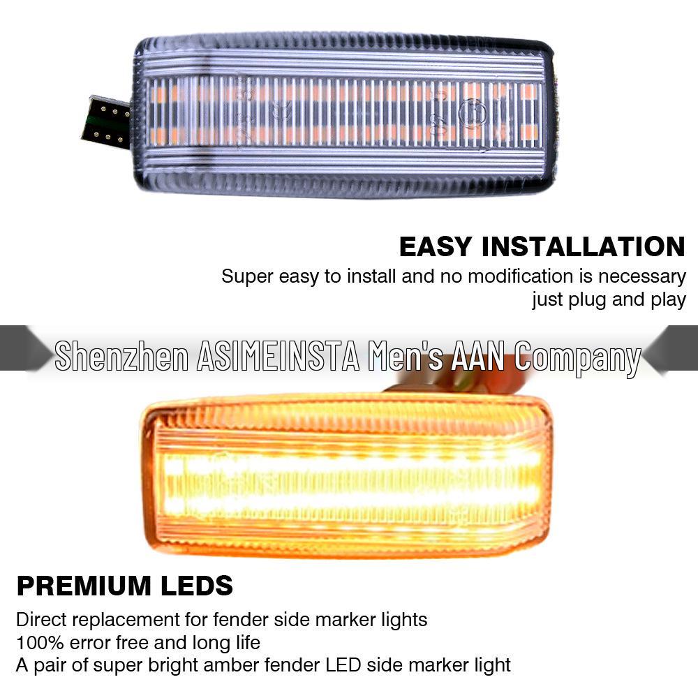 Mercedes W201/W202/W124/W140/R129 Side Dynamic Flowing Water Fender Turn Signals