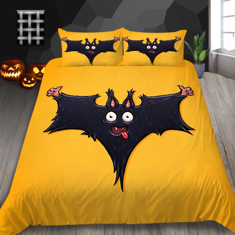 Halloween Duvet Cover Unique Design King Size Bedding 3D Printing Home Textiles Boy Girl Soft Bedding Cover Set