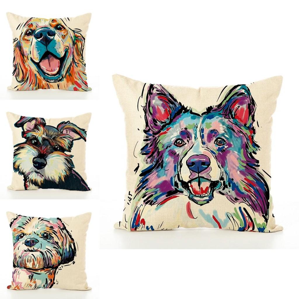 Süße Hundepillowcase Mit Süßem Hundemuster Für Sofa Und Wohnkultur
