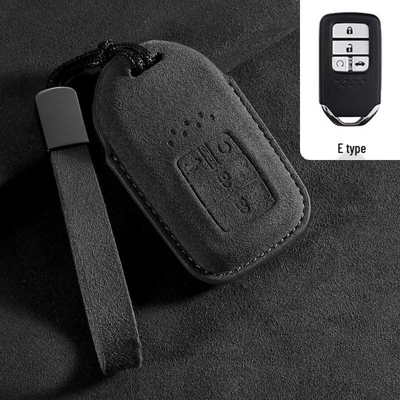 Compatible Car Key Case for Honda CRV, Accord 10th Gen, Civic, XRV, Guandao, Lingpai, Haoying, Binzhi - Cowhide Leather Bag