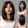 Wig full head cover women's high-level clavicle hair simulation repair age reduction natural straight hair Europe and the United States