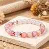 Jewelry Bracelet Stone Bracelet Crystal Pink Pink Opal Fashion Crystal Bracelet Women