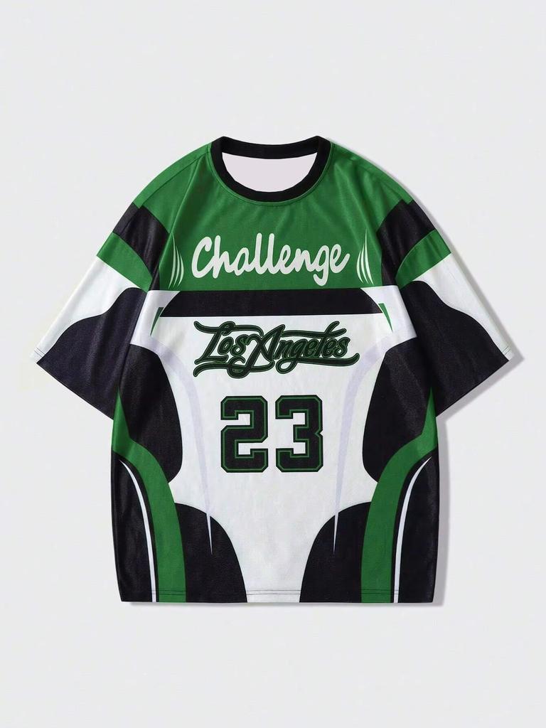 Codzienna koszulka z grafiką Krótki rękaw Koszulka sportowa Unisex Codzienne noszenie Lato Męska Koszulka wyścigowa