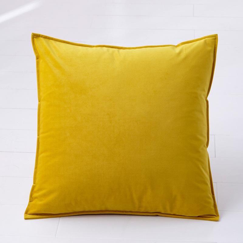 Plain Pillow Cover for Sofa Car Velvet Cushion Cover 40x40 Ornamental Pillows for Living Room Home Decor Smooth Throw Pillowcase