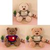 Adorable Sweater Teddy Bear Plush Toy With Bowtie For Kids And Baby Cuddly Doll