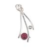 Pink Rubellite Gemstone 925 Sterling Silver Handmade Boho Style Pendant 1.73" For Women PP-23-11