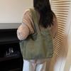 Lightweight Large Capacity Commuter Tote Bag Solid Color Shoulder Bag