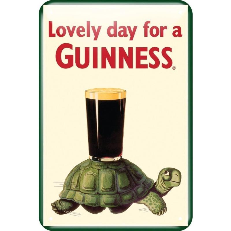 Vintage Beer Metal Sign, New Year Pub Decor Plaque