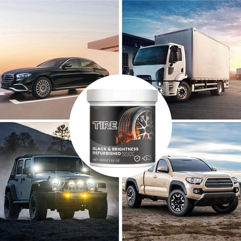 Tire Coating Cream Tire Shine Coating Cream For Auto Rust-Proof Formula Tire Retreader For SUVs Sedans RVs Small Cars Trucks