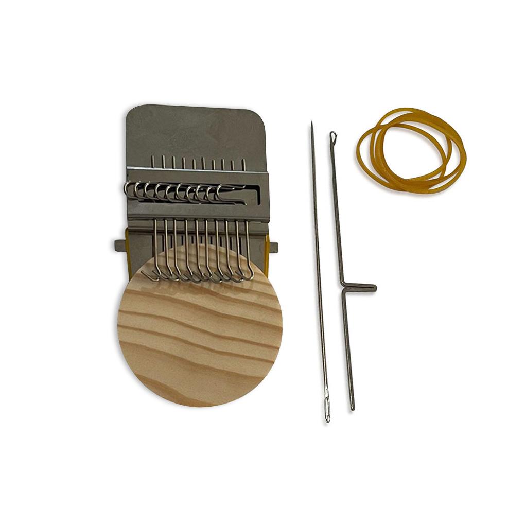 

Mending Loom Kit Adults DIY Craft Clothes Pants Socks Mending Weaving Machine Portable Handicraft Tool, 28 Needles