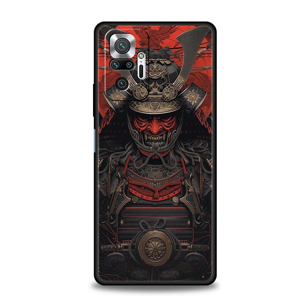 Japanese Samurai Art Phone Case For Xiaomi Redmi Note 14 13 12 Pro Plus 5G 9S 9 10 11 4G 14C 13C 12C 10C 9C 9A Soft Cover