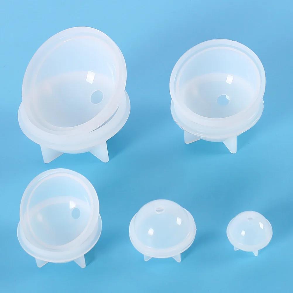 5pcs Spherical silica gel ball mold-used to make unique spherical pendants, ornaments, resin crafts and DIY jewelry.