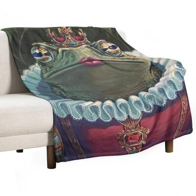 Toad Queen Throw Blanket Beautifuls Luxury Designer Blankets For Sofas Hairy Blankets