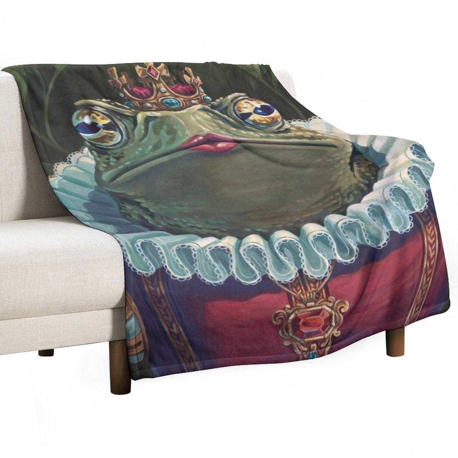 

Toad Queen Throw Blanket Beautifuls Luxury Designer Blankets For Sofas Hairy Blankets 30x40in