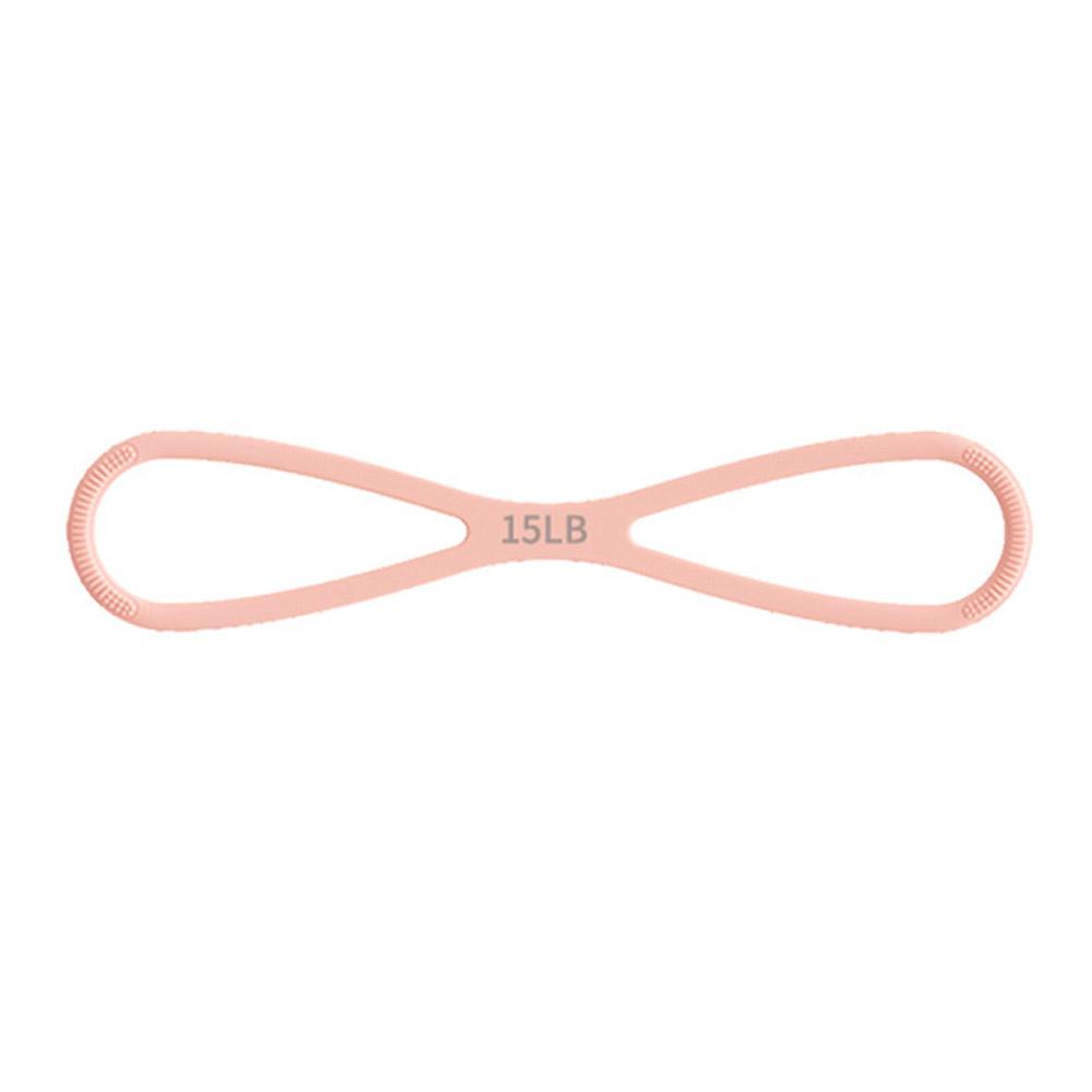 Silicone Fitness Resistance Band 8-Shape Pull Rope for Shoulder & Back High Elastic Home Workout Stretch Band Yoga Training
