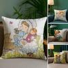 Art Pillow Case Sofa Living Room Bedroom Double-sided Printing Square Sarah Kay Swing Girl Cushion Nap Time Pillow Case