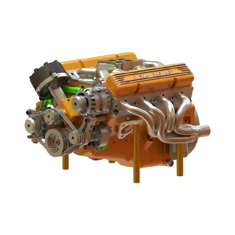 Miniature Engine Replicas Simulatioin Gasolene Motor Figurine Toy Desktop Decors for Children STEM Educational Toy