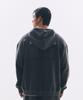 Waydn [Ali] The Greatest Pigment Oversized Zip-Up Hoodie Charcoal
