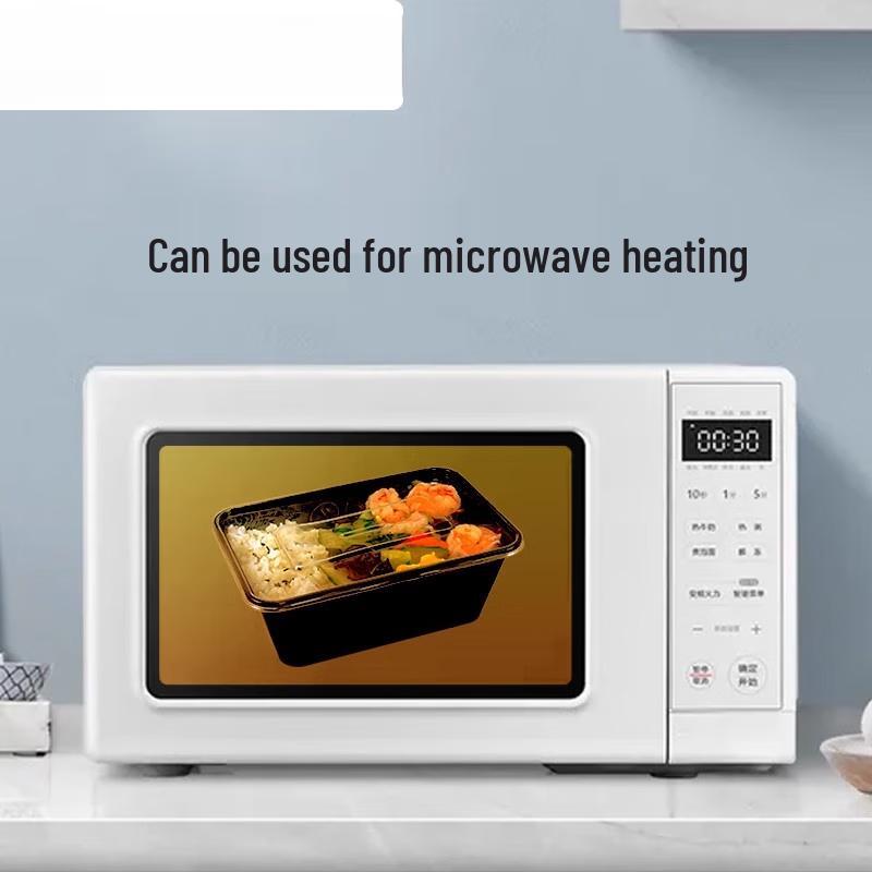 Disposable Rectangular Plastic Takeout Meal Prep Containers with Lids, 300 Count