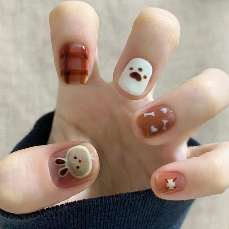 24 ks francúzskych umelých nechtov odnímateľné umelé nechty štvorcové plné krytie sada nechtov na zatlačenie ženy nositeľné umenie nechtové tipy one size