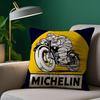 M-MichelinS T-Tyres Pillow Case Plush Fabric Soft Double Sided Print Sofa Cushion Cover Throw Pillow Covers