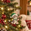 Holiday Tree Ornaments Cute Kitten Christmas Ornament for Hanging, 2D Flat Wooden Decorations Decorative Pendant with Lanyard Home Party Supplies