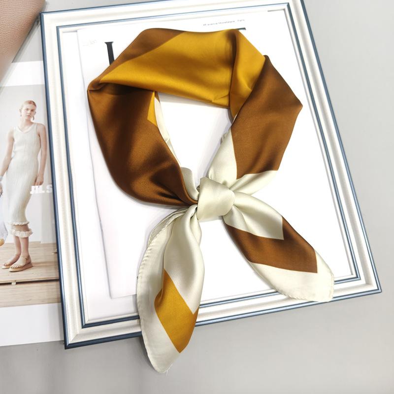 Strictly Selected 70 Silk Scarves, Simulated Silk Small Square Scarves For Women, Retro High-End Thin Versatile Professional Scarves