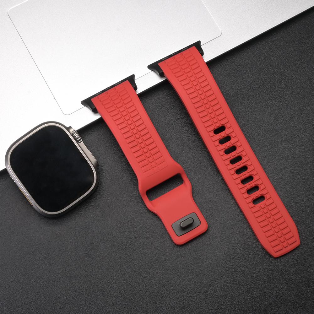 Ultra Silicone Band for Apple Watch Ultra 3 2 Series 11 10 9 8 7 Se 6 Man Sports Strap for Iwatch 49mm 46mm 44mm 45mm Adjustable