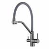 304 Stainless Steel 3-Way Kitchen Faucet with Purified Water Outlet