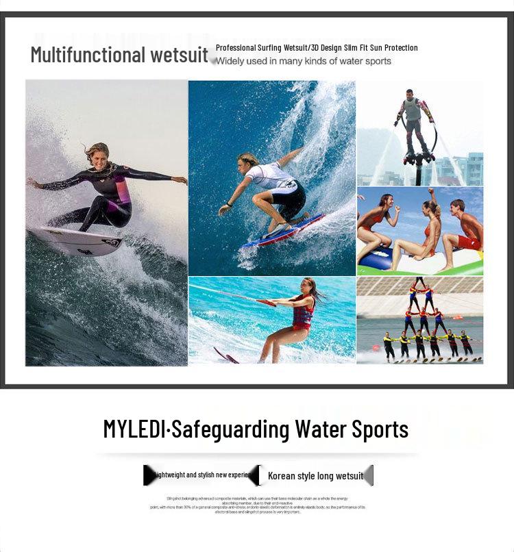 3MM Men's Short-Sleeve Shorty Wetsuit for Diving, Surfing, and Swimming