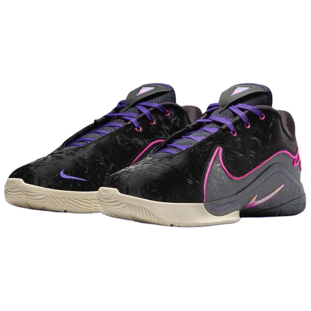 Nike LeBron 22 Blacklight Men Sneakers Laser-Fuchsia Dark-Grey Field-Purple FZ1094-001