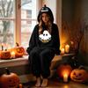 Couples Halloween Matching Flannel Jumpsuit Costume for Men and Women