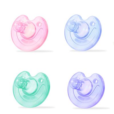 Cartoon Bear Smiling Face Dummy Pacifier Silicone Newborn Baby Soother Nipple