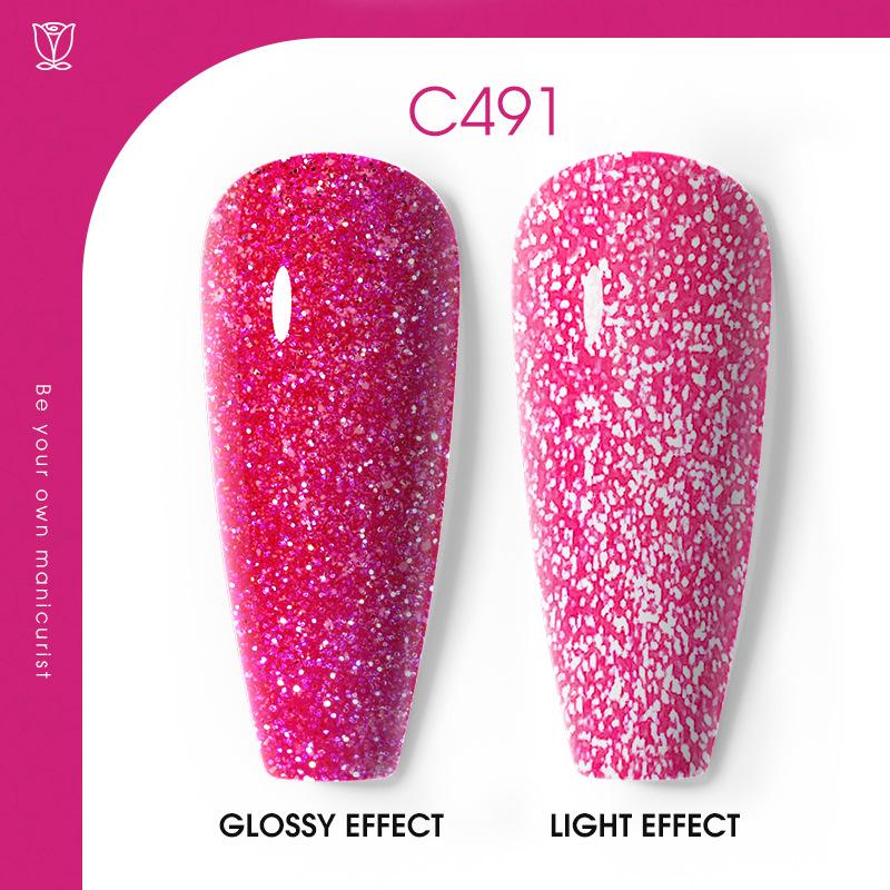 Flash Diamond Nail Polish Glue Nail Art Nail Art Glue Plastic Nail Polish Glue Popular Color Broken Diamond Leave-On