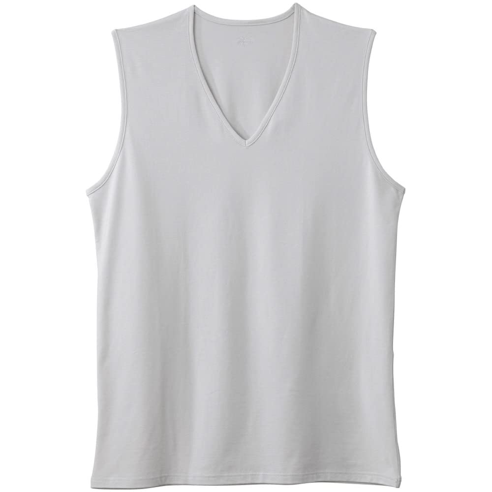 Mizuno Inner Wearable Durable Sleeveless Sweat Quick Vapor L Shirt, Underwear, Deodorizing, Shirt, Absorbent, Drying, Underwear, Men's, Silver,