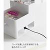 Yamazaki Nail Light & Gel Nail Supplies Storage Case White (W26 x D21 x H23.6cm) Tower