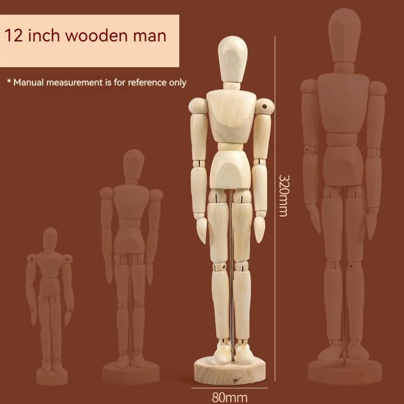 5.5/8/12/16inch Wooden Hand Body Draw Action Toys Figures Drawing Sketch Mannequin Movable Home Decor Artist Models Jointed Doll
