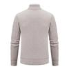 Giacca Cardigan Invernale da Uomo: Manica Lunga, Colore Unito, Lavorazione Spessa, Caldo, Maglieria Casual per Uomini di Mezza Età