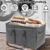 50L Large Folding Storage Bag Reusable Dirty Laundry Basket Grocery Shopping Bag Oxford Cloth Tote Pouch Handbag