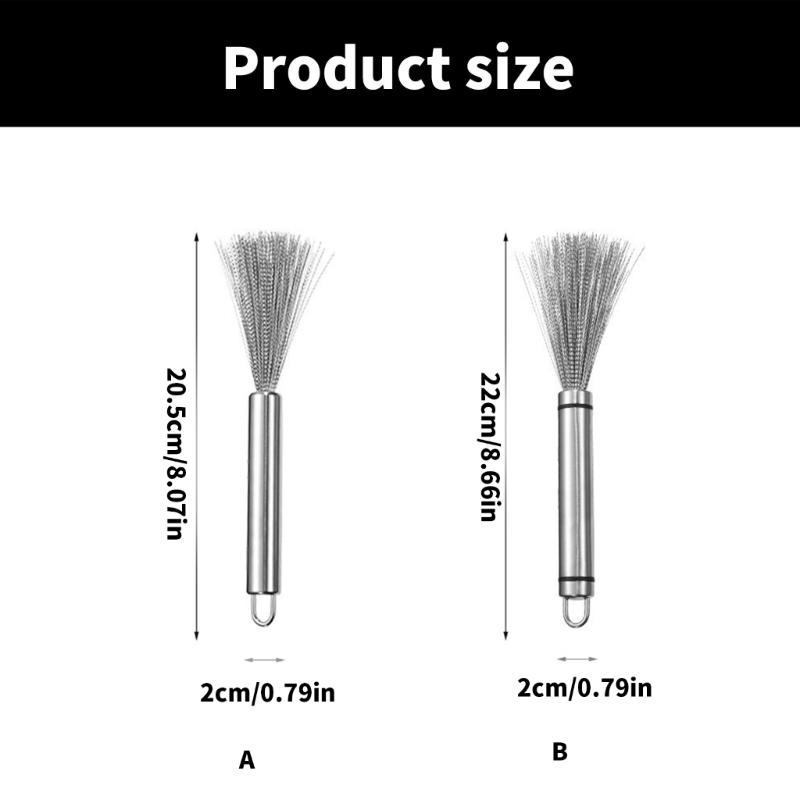 Heavy Duty 304 Stainless Steel Cleaning Brush For Thorough Cleaning Of Kitchen Utensils