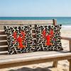 1pc Crab, Lobster, Scallop Print Polyester Pillowcase Home Decor Pillowcase Car Sofa Cushion Cover Home Decor 45x45cm